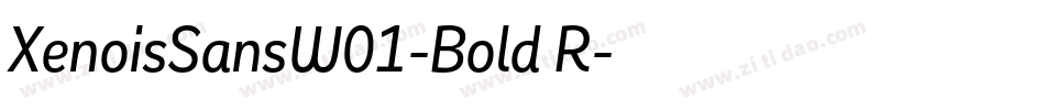 XenoisSansW01-Bold R字体转换